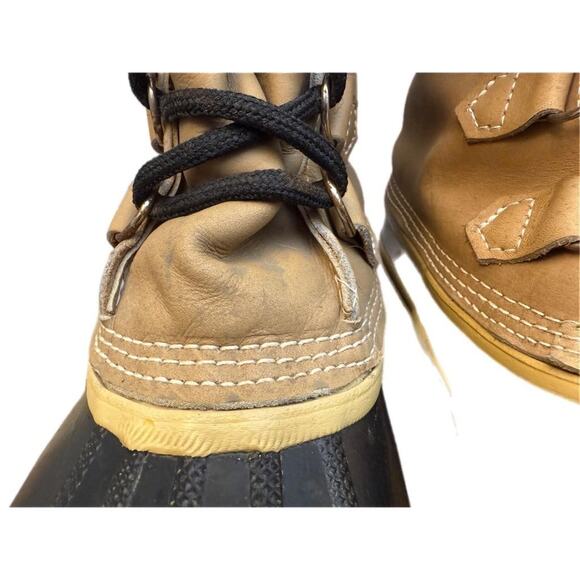 Vintage Sorel Caribou Snow Boots Brown Leather Women size 8 made in Canada - Picture 4 of 7